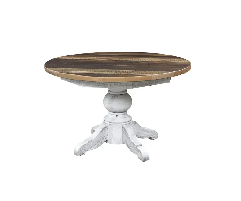 Kowan Round Pedestal Dining Table – Sleek Modern Profile 1