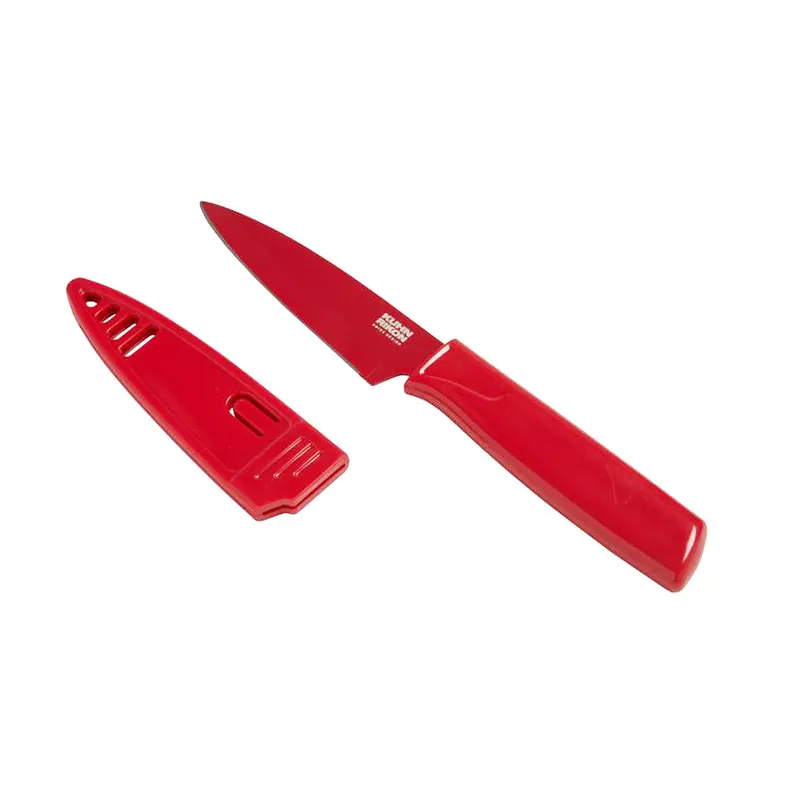 Kuhn Rikon Colori Paring Knife – Apple Red 1