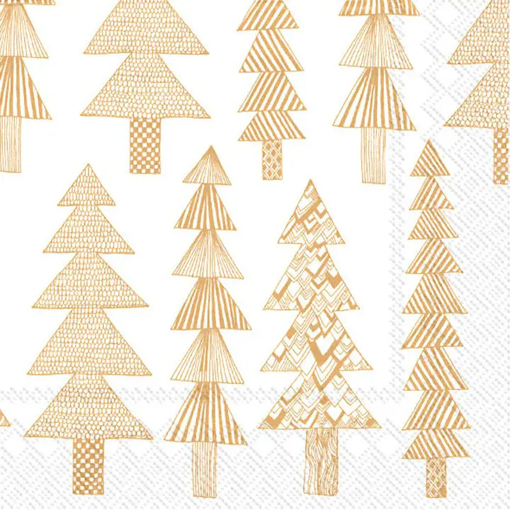 Kuusikossa Finnish Forest Beverage Napkins – Nature-Inspired Disposable Set 1