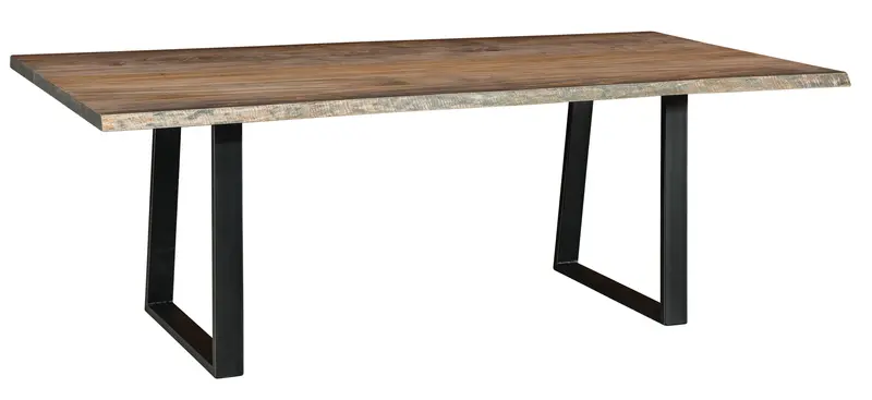 Laredo Rustic Trestle Dining Table 1