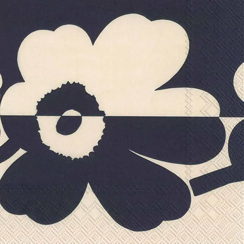 Large Poppy Design Paper Beverage Napkins 1