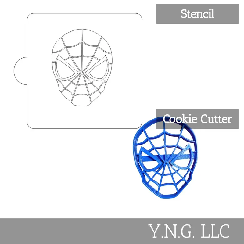 Large-Scale Spider-Man Stencil & Cookie Cutter Set – Heroic Baking Kit Lsc321L 1