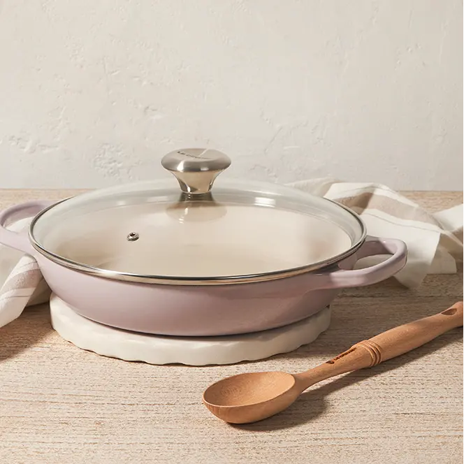 Le Creuset 2.25-Quart Braiser With Tempered Glass Lid 1