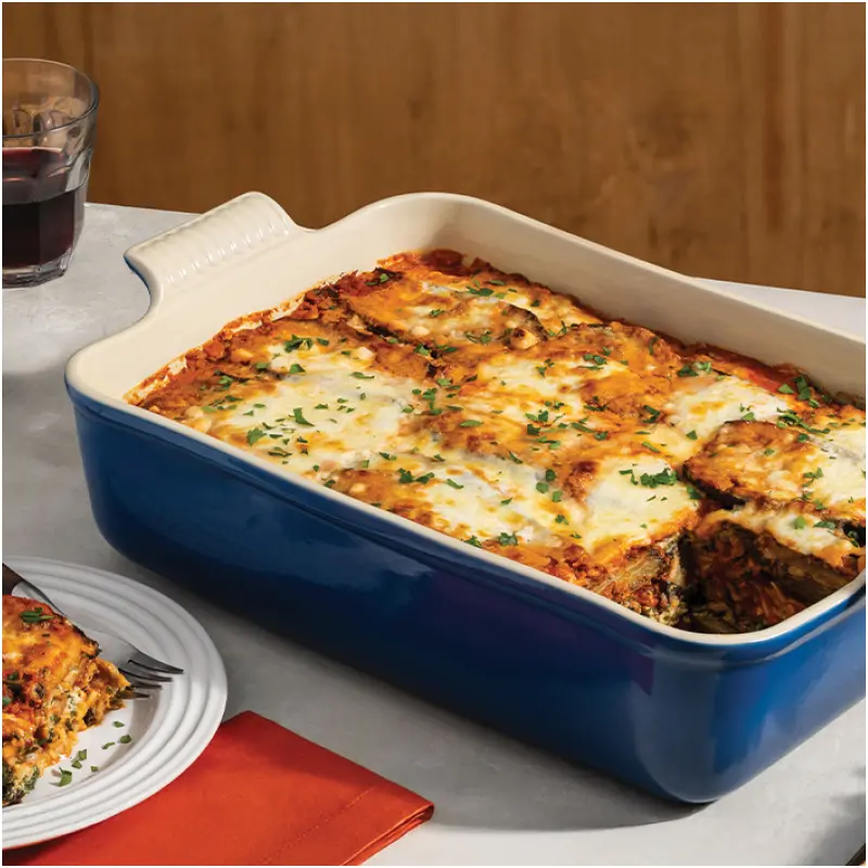 Le Creuset Heritage Deep Lasagna Baker – Enamel-Coated Cast Iron 1