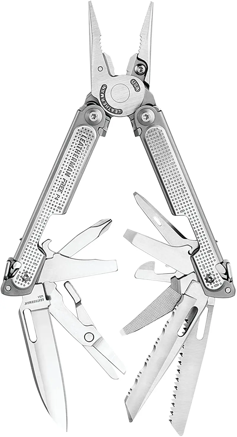 Leatherman Free P4 Magnetic-Lock Multitool With Nylon Sheath & Pocket Clip 1