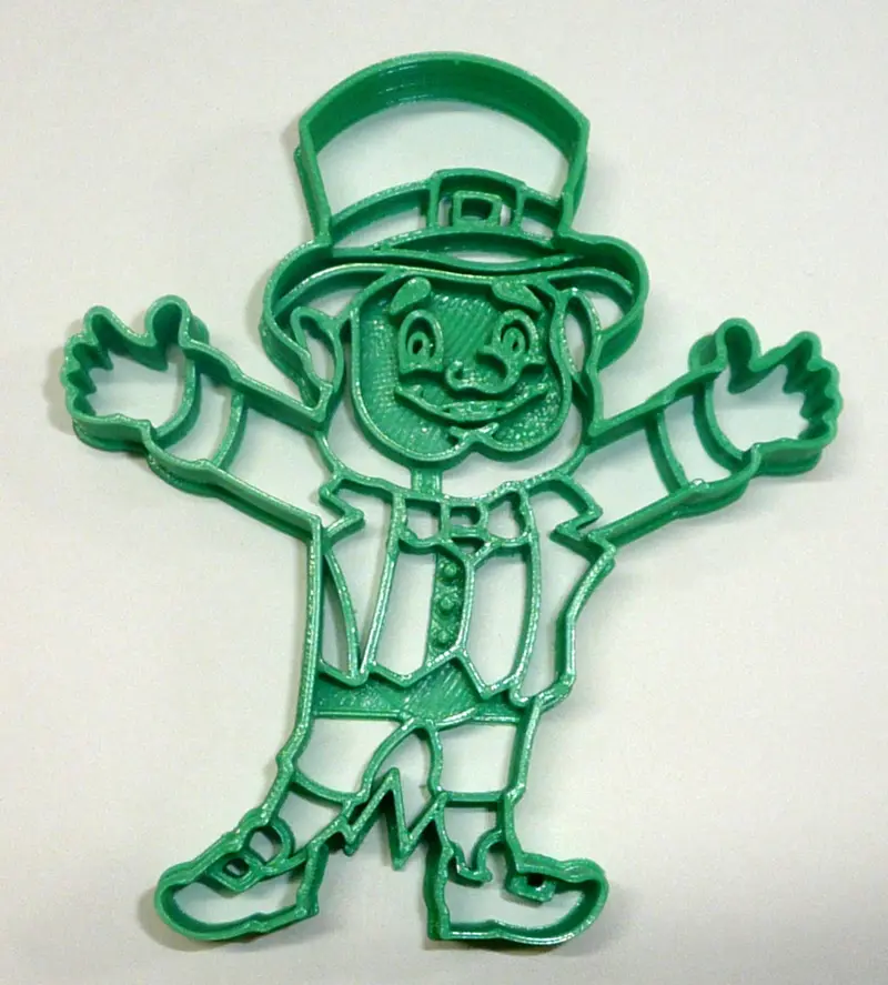 Leprechaun #4 Smiling Fondant Cutter – 6-Piece Cupcake Topper Set, 1.75 Inch, Fda-Compliant 1