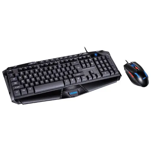 Lexma Lx6000 Ergonomic Optical Gaming Keyboard And Mouse Combo – English Layout (Open-Box) 1