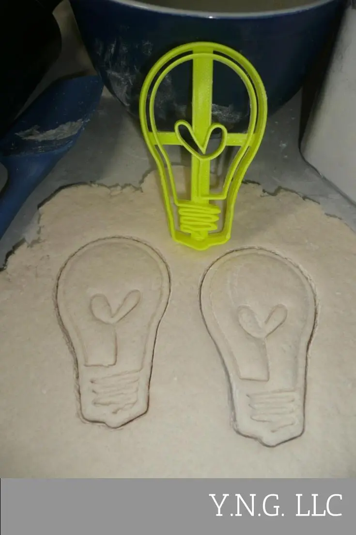 Lightbulb Cookie Cutter – Idea & Innovation Theme, Filament Detail, Made In Usa Pr2093 1
