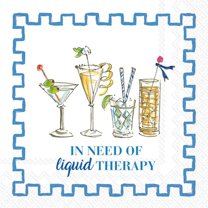 Liquid Therapy Themed Beverage Napkins 1