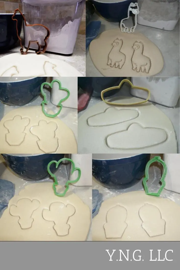 Llama Cookie Cutter Set – Party, Birthday & Baby Shower Theme, 6-Piece Usa-Made (Pr1310) 1