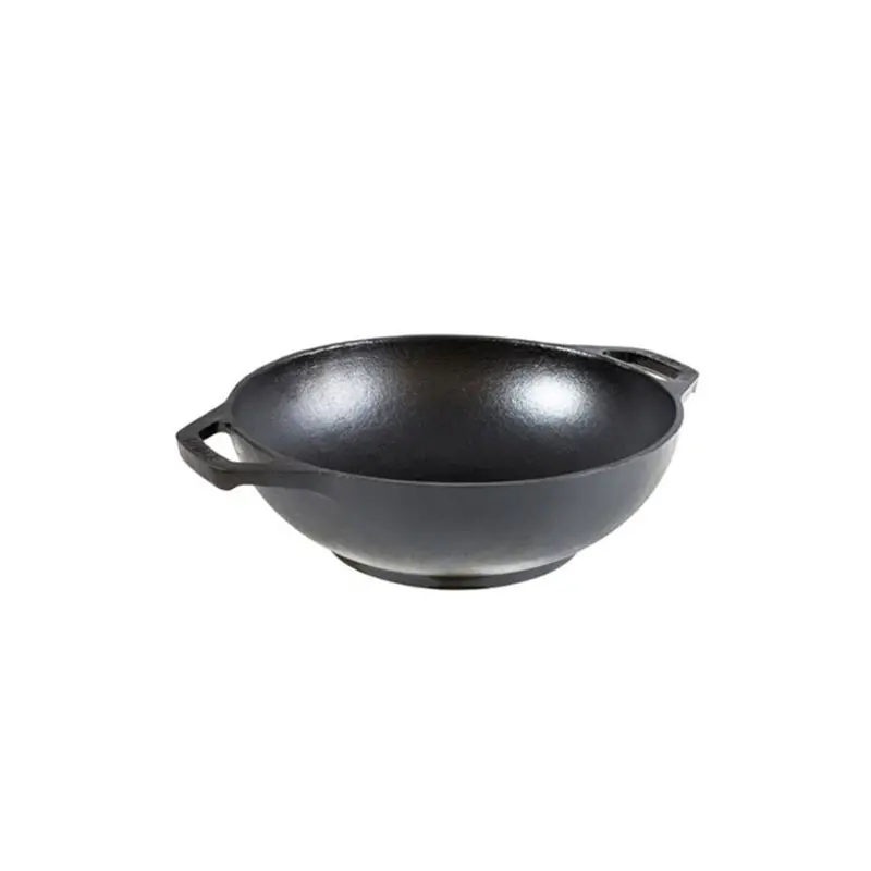 Lodge Compact 9-Inch Mini Cast Iron Wok For Small-Batch Cooking (L9Mw) 1