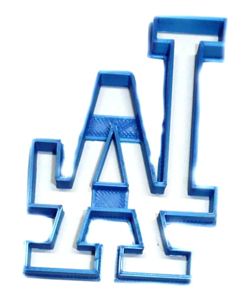 Los Angeles Dodgers Fondant Cutter Bundle – 6X Mlb-Themed Cupcake Toppers, 1.75", Fd2584 1