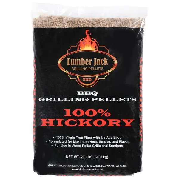Lumber Jack 100% Hickory Wood Pellets – 20 Lb Bag 1
