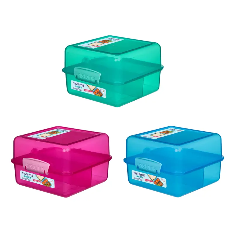 Lunch Cube Compact Bento Box – 1.4L Modular Food Storage 1