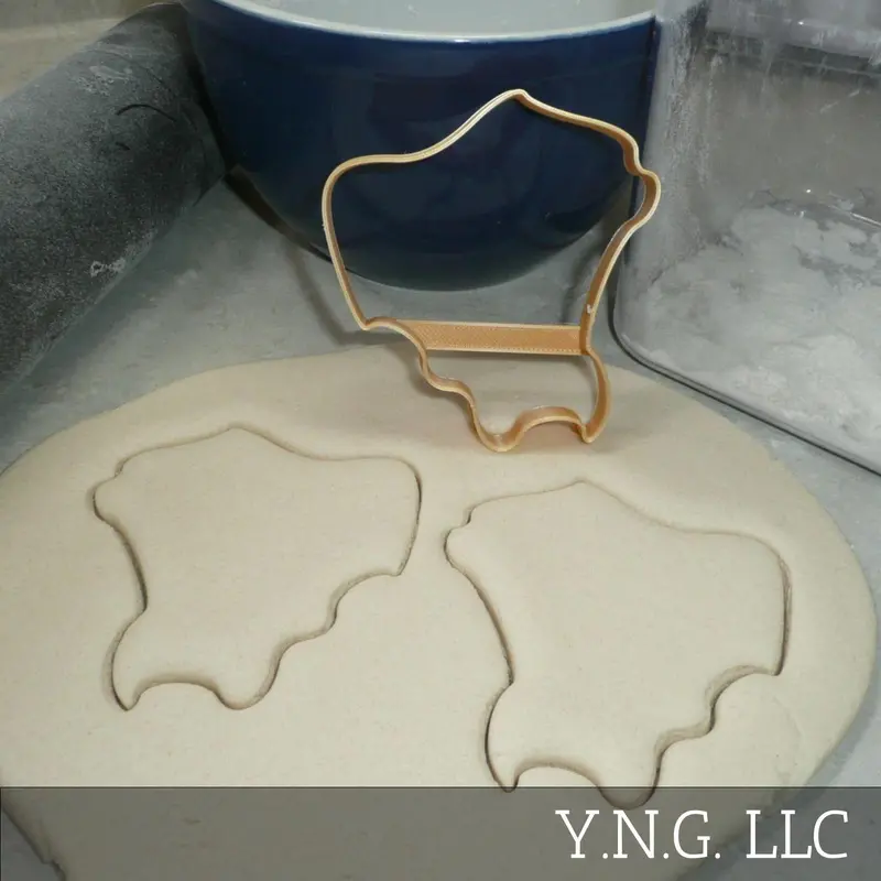 Luquillo, Puerto Rico Municipal Shape Cookie Cutter | Durable Baking Accessory | Usa-Made Pr3961 1