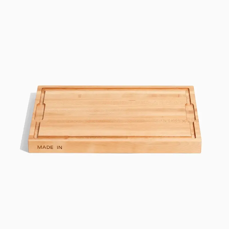 Made In Premium Butcher Block Cutting Board – Solid Wood Construction 1