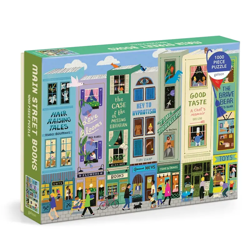Main Street Books 1000-Piece Jigsaw Puzzle – Literary-Themed Design 1