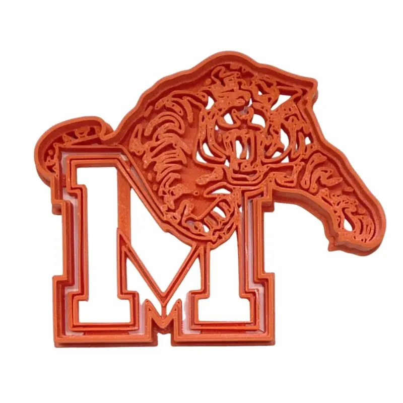 Mansfield High School Letter 'M' Fondant Cutter Set – 6-Pack, 1.75" Cupcake Topper, Usa-Made 1