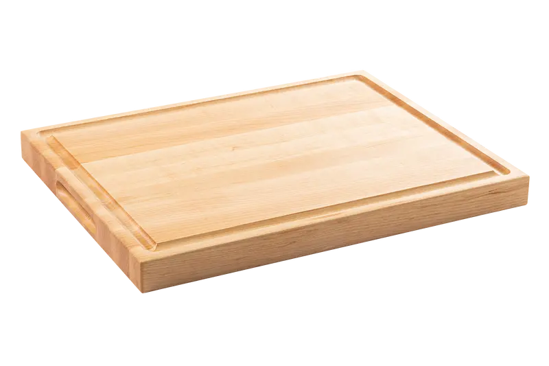 Maple Butcher Block With Integrated Juice Channel – 19″ X 15″ X 1.5″