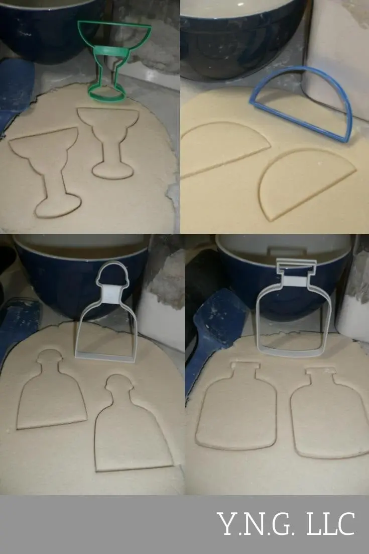 Margarita Cocktail Cookie Cutter Set – Mexican Fiesta & Tequila Party Theme, 4-Piece Usa-Made (Pr1344) 1