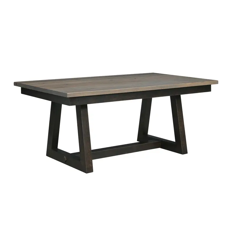 Marlow Trestle Table – Transitional Rustic Dining Surface 1
