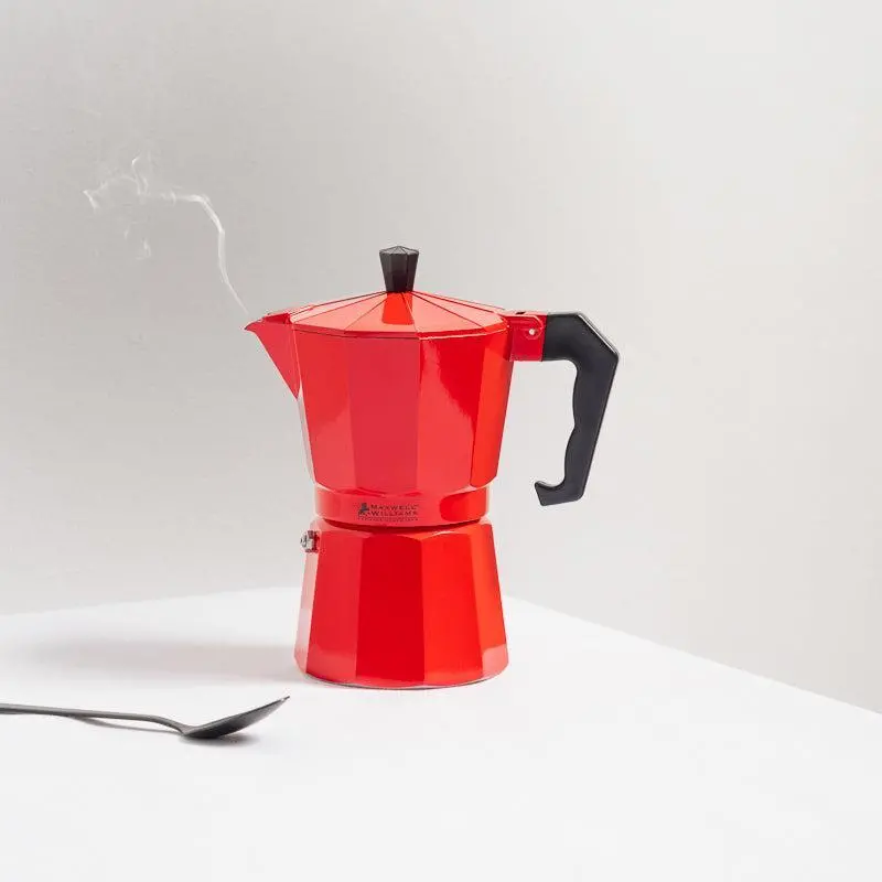 Maxwell Williams Blend Stovetop Espresso Maker – Bold Red 1