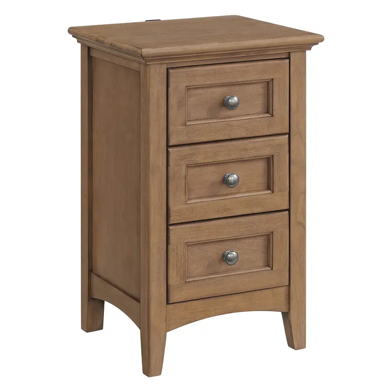 Mckenzie Narrow 3-Drawer Nightstand – Space-Saving Bedroom Storage 4