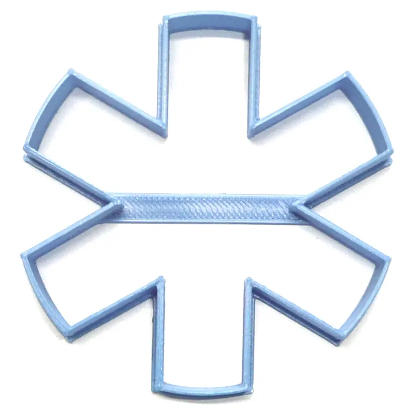 Medical Asterisk Symbol Fondant Cutter Set – 6-Piece Healthcare-Themed Cupcake Topper, 1.75", Usa-Made Fd4112 1