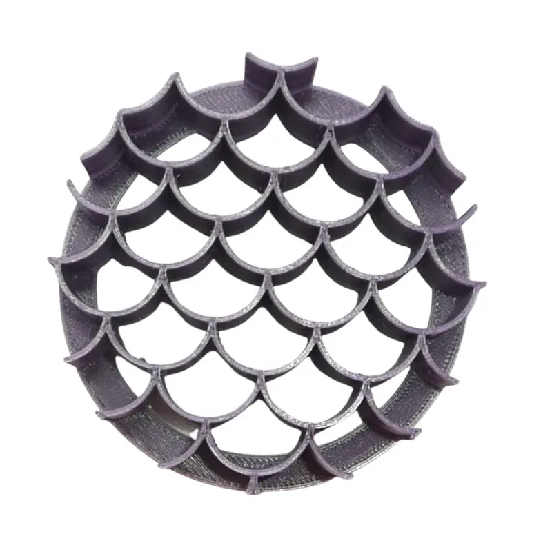 Mermaid Scale Mini Concha Stamp – Iridescent-Inspired Pan Dulce Dough Cutter, Usa Crafted 1