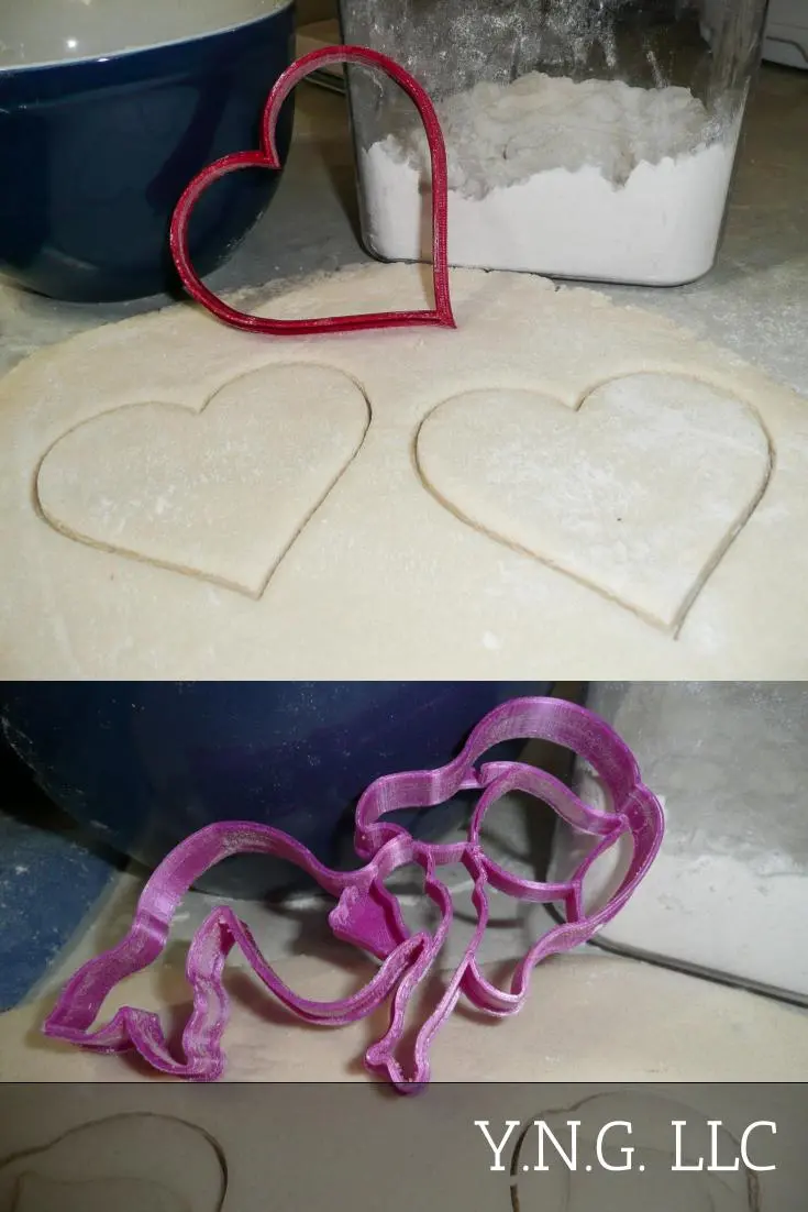 Mermaid-Themed Valentine'S Day Cookie Cutter Set (2-Piece) – Usa-Made Pr1309 1