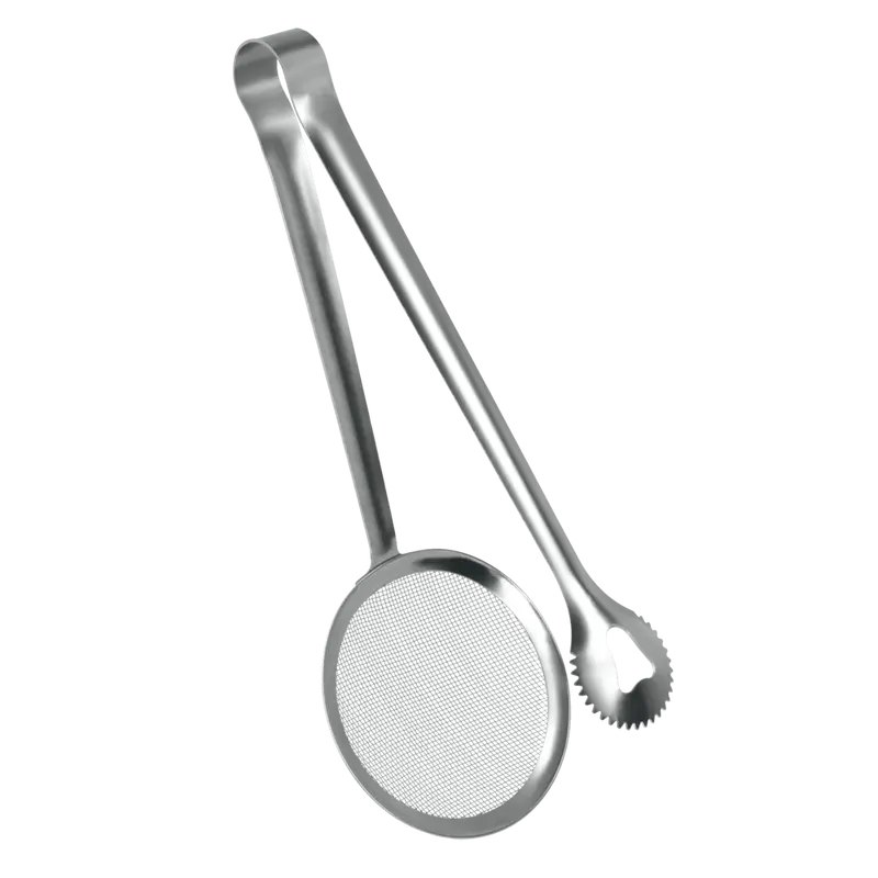 Metaltex Stainless Steel Frying Tongs With Textured Grip – 28 Cm, Carded Packaging 1