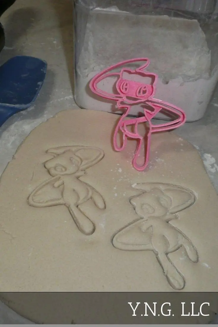 Mew Cookie Cutter – Mythical Psychic Pokémon Silhouette, Usa-Made Pr2560 1
