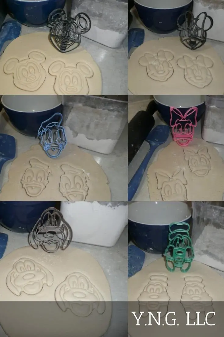 Mickey Minnie & Friends Character Cookie Cutter Set – 6-Piece Fondant & Dough Kit Pr1569 1
