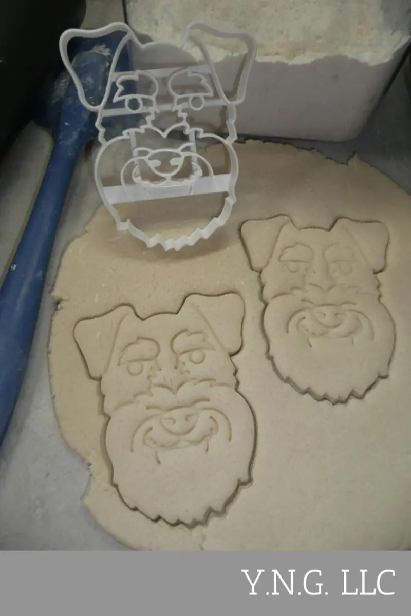 Miniature Schnauzer Cookie Cutter – Realistic Bearded Dog Face Design, Usa Pr4023 1