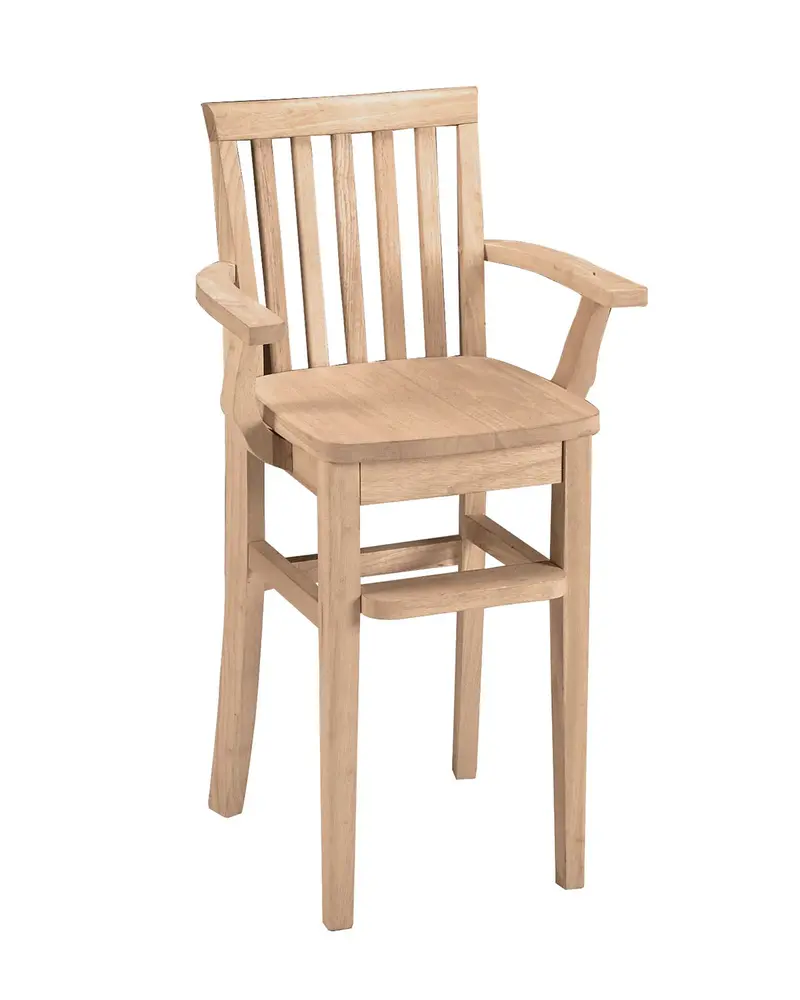 Mission-Style Youth Chair – Compact Solid Wood Seating For Kids 1