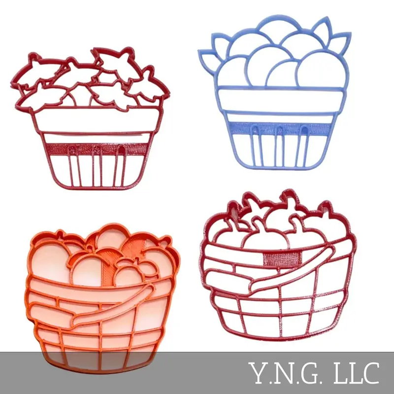 Mixed Fruit Picking Cookie Cutter Set (4-Piece) – Orchard Harvest Baking Kit Pr1929 1
