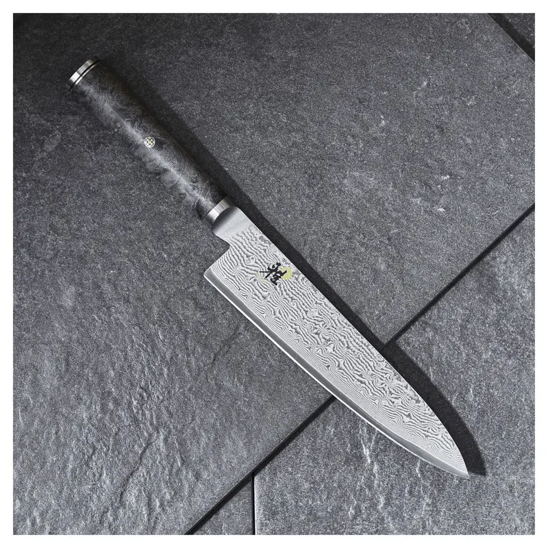 Miyabi Black 8-Inch Chef’S Knife – Sleek Black Titanium Coating 1