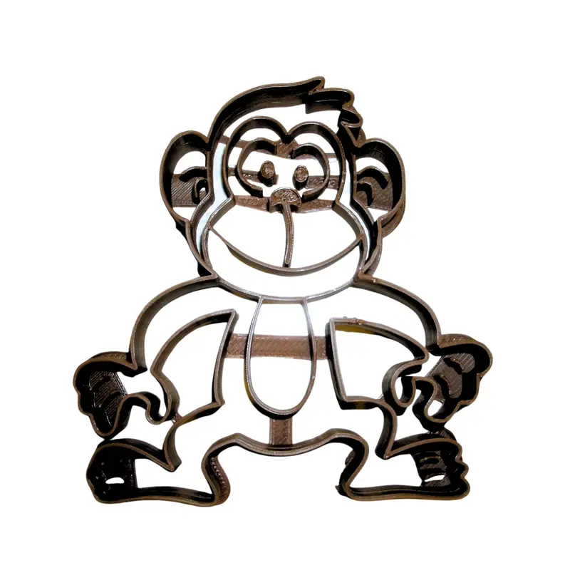 Monkey Animal Fondant Cutters – 6-Pack Playful Cupcake Decorations, 1.75" 1