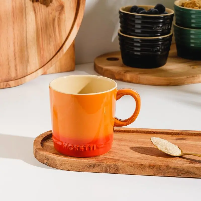 Moretti Casa Handcrafted Stoneware Mug – Flame Red 1