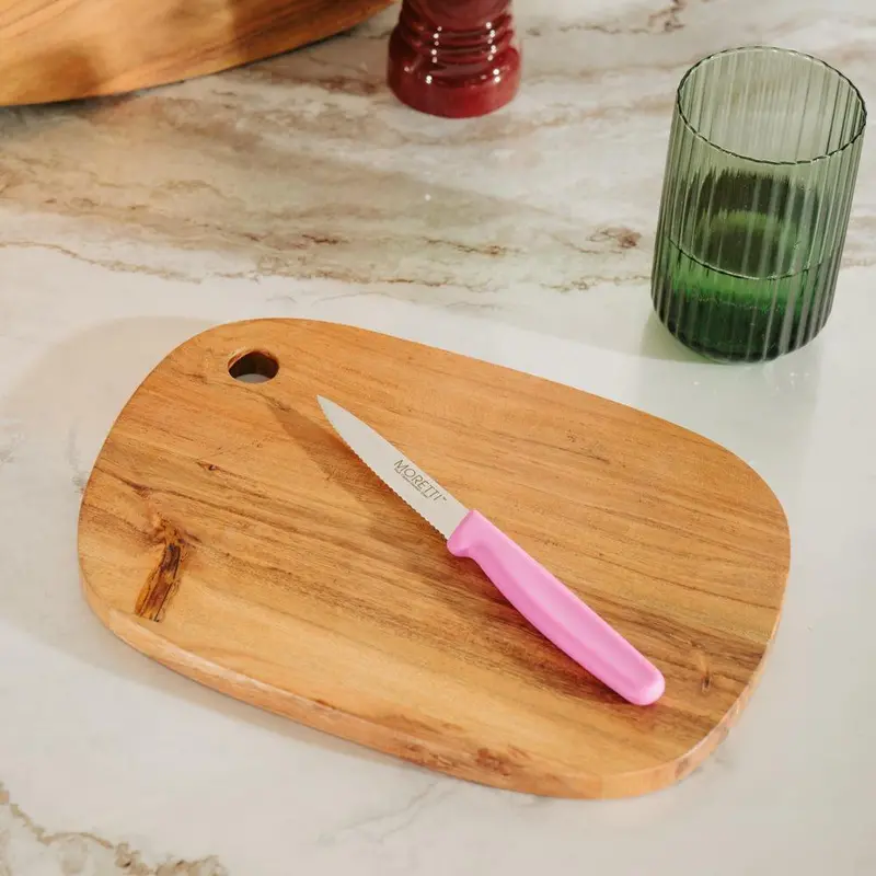 Moretti Pink Serrated Paring Knife 1