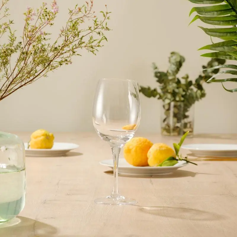 Moretti Vino Set Of 6 White Wine Glasses – Elegant Stemware 1
