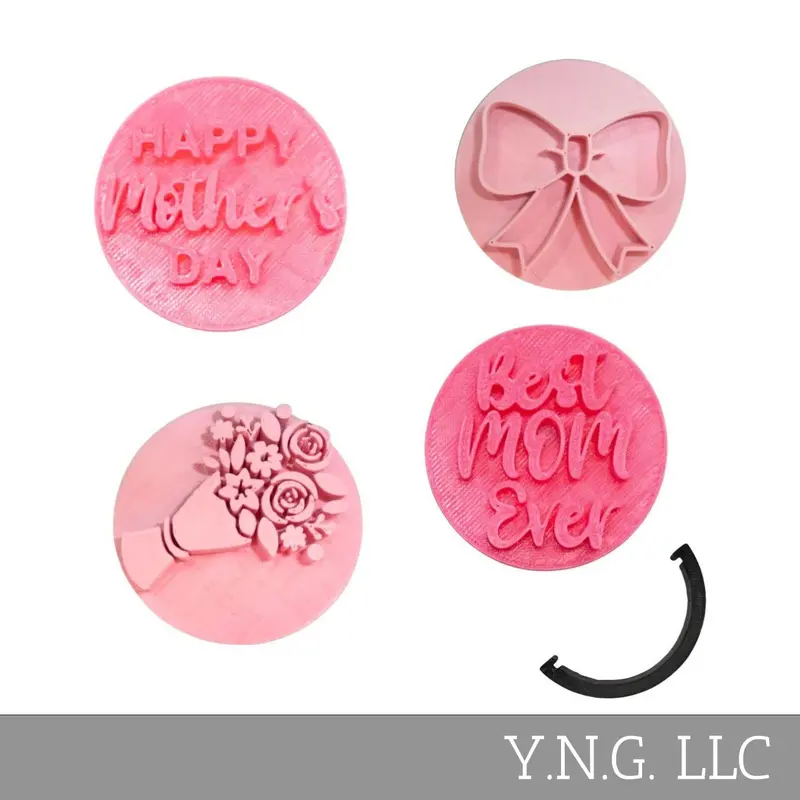 Mother’S Day Embosser Kit: 5 Cookie Stamp Tools (Pr9068) 1