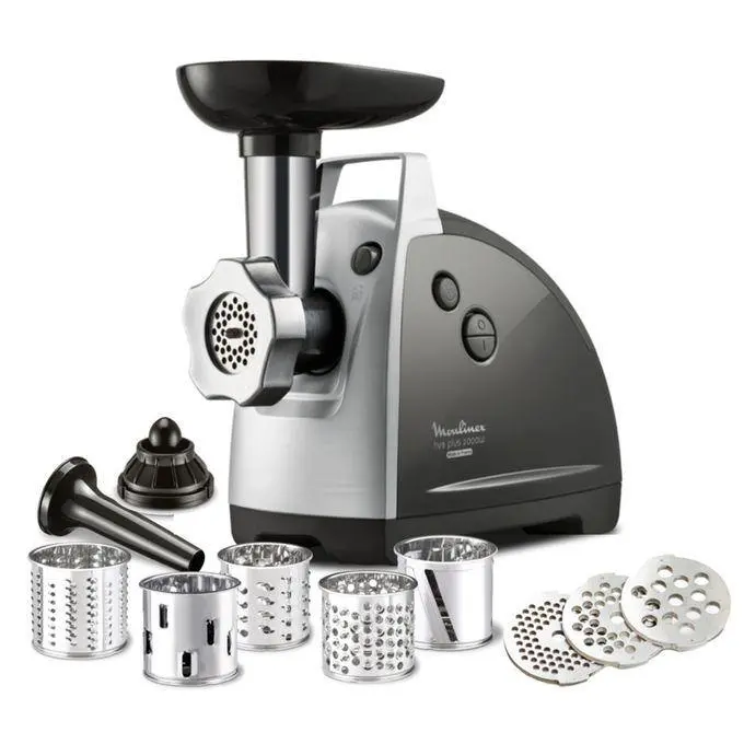 Moulinex Heavy-Duty Meat Mincer – 2000W With 3 Grinding Discs, 2.6Kg Capacity (Black) 1