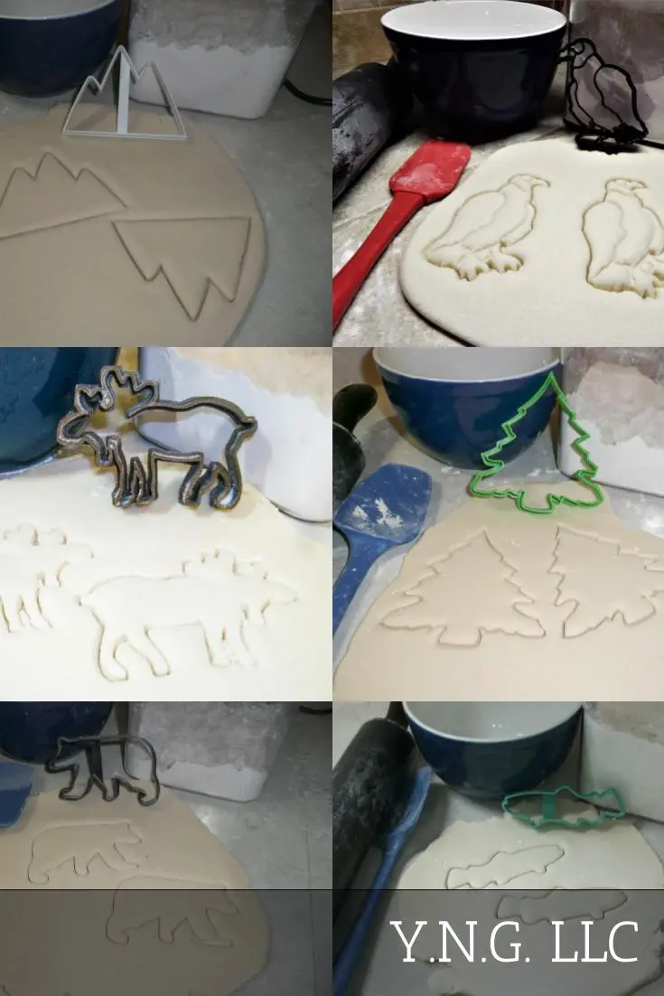 Mountain Wildlife Cookie Cutter Set – 6-Piece Outdoor Habitat Collection, Usa-Crafted Animal Shapes 1