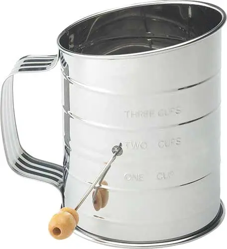 Mrs. Anderson’S Baking Crank Sifter – 3-Cup Stainless Steel Flour Sieve 1