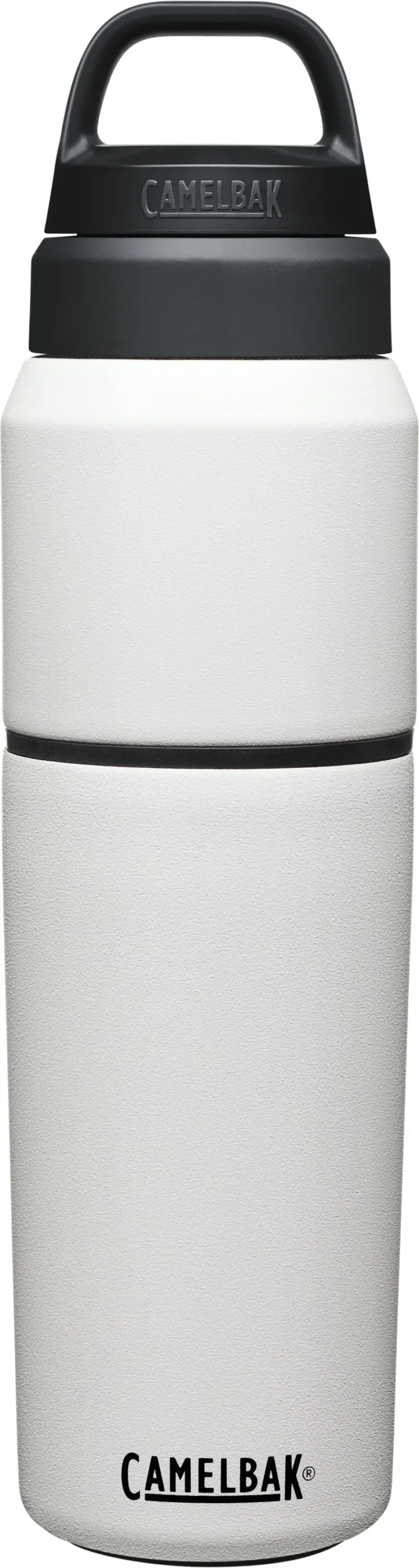 Multibev Dual-Size Insulated Bottle And Cup Set – 22 Oz Bottle + 16 Oz Cup, Matte White Finish 1