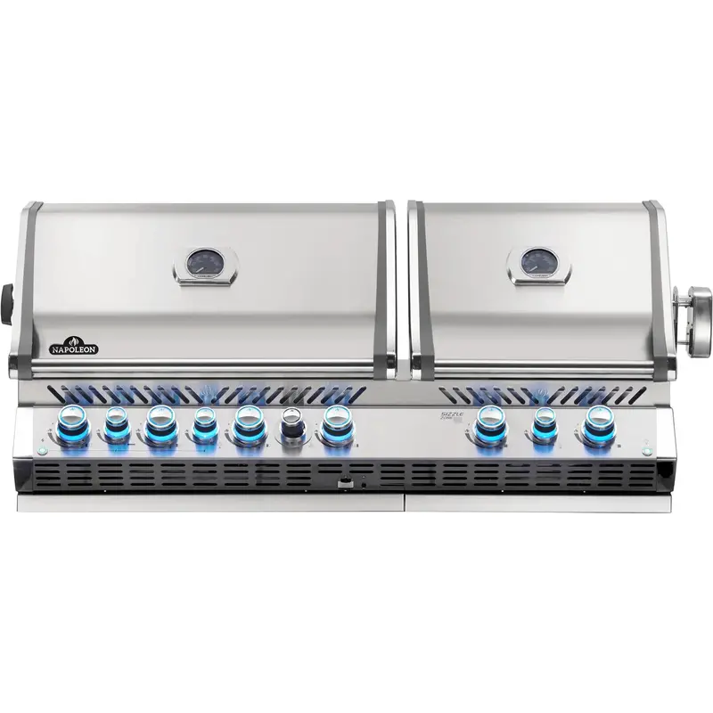 Napoleon Prestige Pro 825 Built-In Gas Grill – Propane, Infrared Rear & Sear Burners, Rotisserie Included (Bipro825Rbipss-3) 1