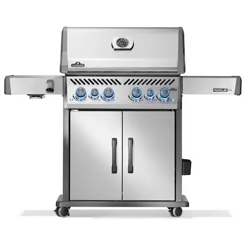 Napoleon Rogue Pro-S 525 Gas Grill – Stainless Steel With Rotisserie & Infrared Burner 1