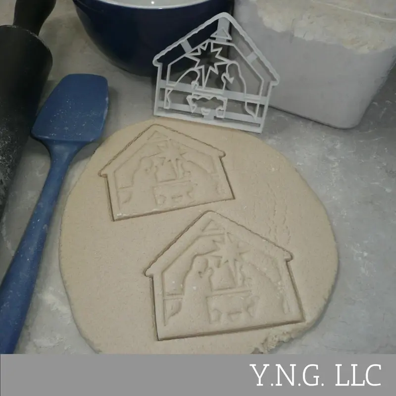Nativity Manger Set Cookie Cutter – Includes Jesus, Mary, Joseph & Star, Usa Pr4495 1