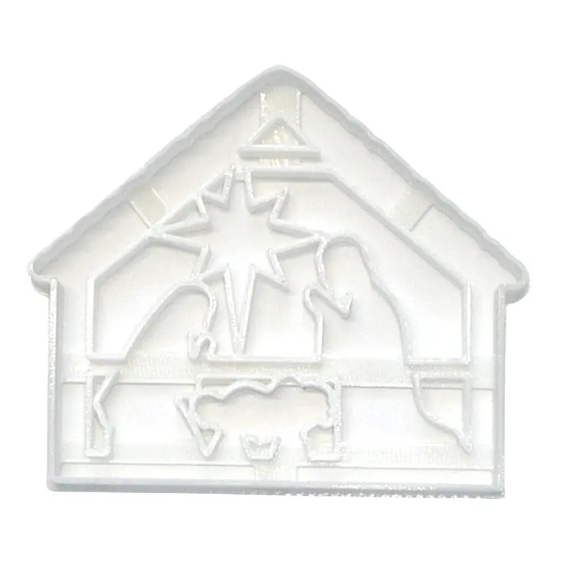 Nativity Scene Fondant Cutter Set – 6-Piece Cupcake Topper, 1.75" – Usa-Made Fd4495 1